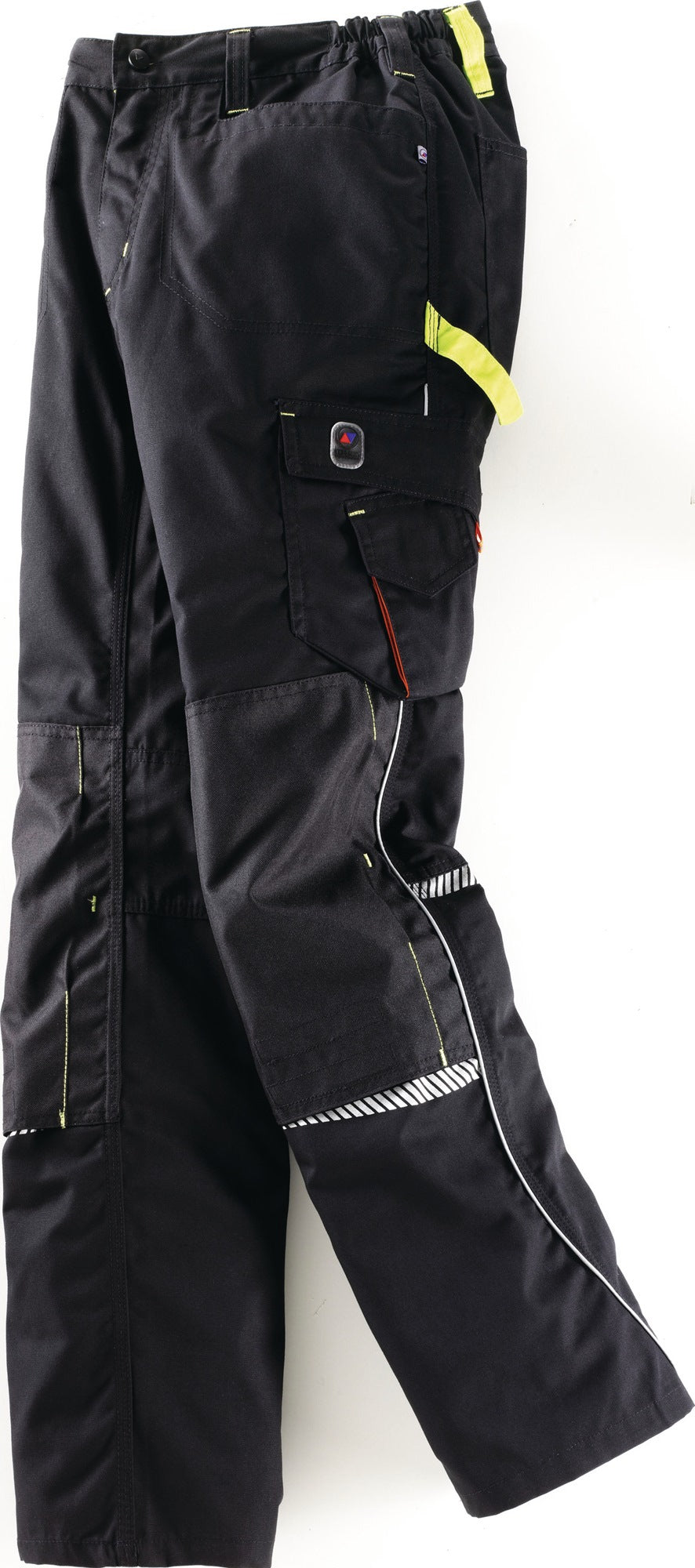 Terrax Workwear Bundhose schwarz/limette – strapazierfähige Berufshose für Herren