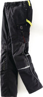 Terrax Workwear Bundhose schwarz/limette – strapazierfähige Berufshose für Herren