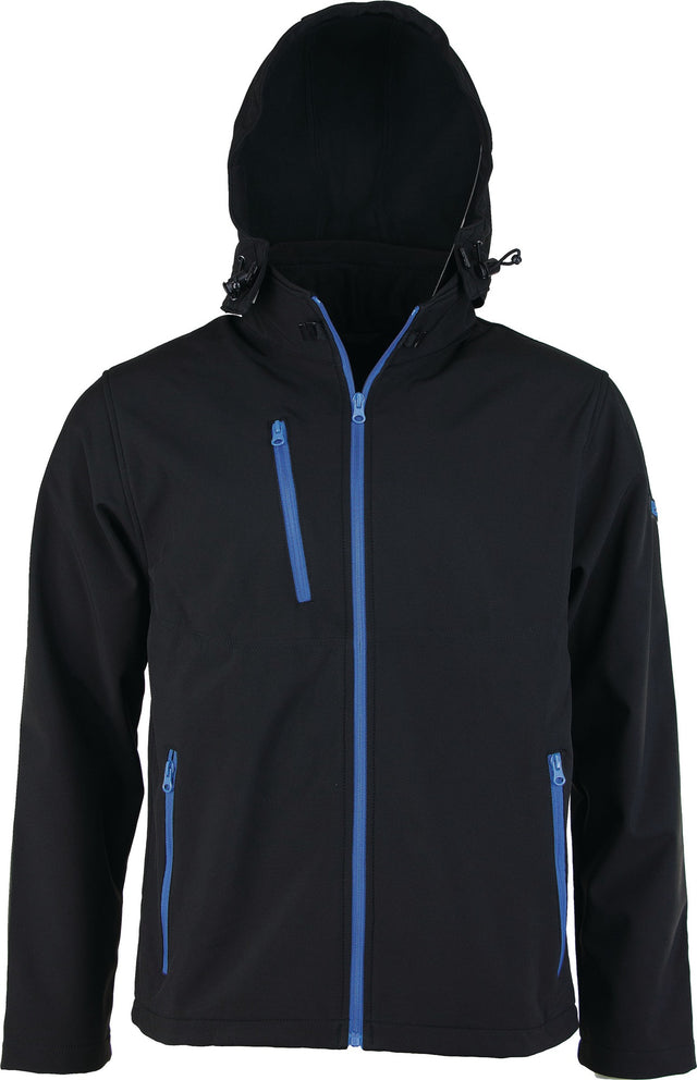 PROMAT Softshelljacke Gr. M schwarz – winddicht, wasserdicht, atmungsaktiv