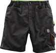TERRAX Herren Shorts schwarz/limette Gr. 48 – strapazierfähige Berufshose mit vielen Taschen