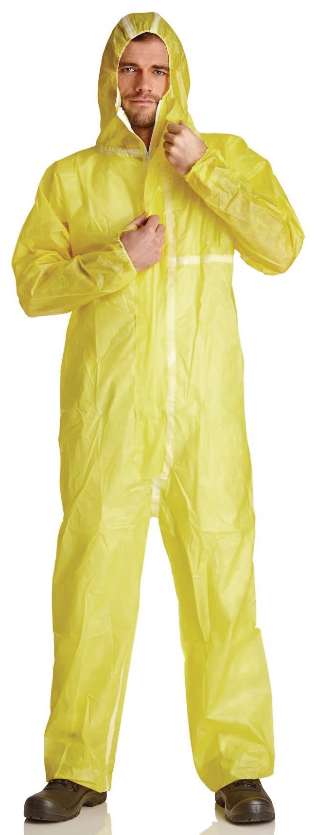 Chemikalienschutzoverall ProSafe® 4 Gr.L gelb – PSA III, Typ 4B/5B/6B, EN 14126