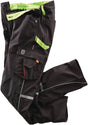 TERRAX Softshellhose Workwear schwarz/limette Gr. 48 – Bewegungsfreiheit & Reflexion