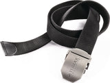 TERRAX Gürtel 140 cm Schwarz mit Koppelschnalle – Justierbar & Kürzbar