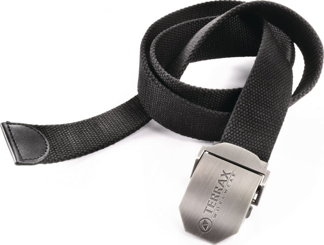 TERRAX Gürtel 140 cm Schwarz mit Koppelschnalle – Justierbar & Kürzbar