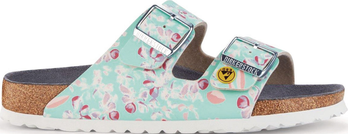 BIRKENSTOCK Sandale Arizona ESD Gr. 36 flower field mint Birko-Flor® EN 61340