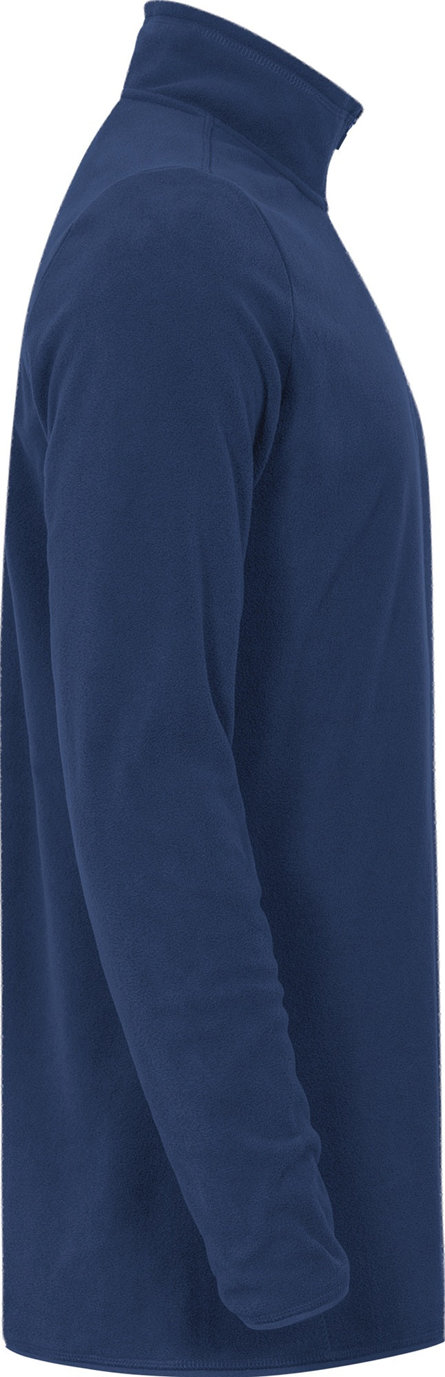 PROMODORO Fleece Troyer Herren black – Recycelter Polyester-Fleecepullover mit Stehkragen