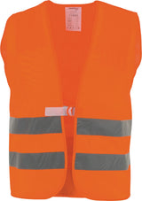 ASATEX Warnweste Gr. universal orange EN 20471 Kl. 2 mit Reflexstreifen