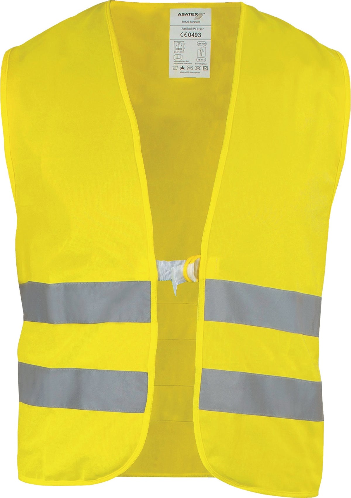 ASATEX Warnweste Gr. universal orange EN 20471 Kl. 2 mit Reflexstreifen