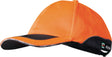 ELYSEE Kappe Roman 55-62 cm orange mit Reflexpaspel und Sandwich-Peak