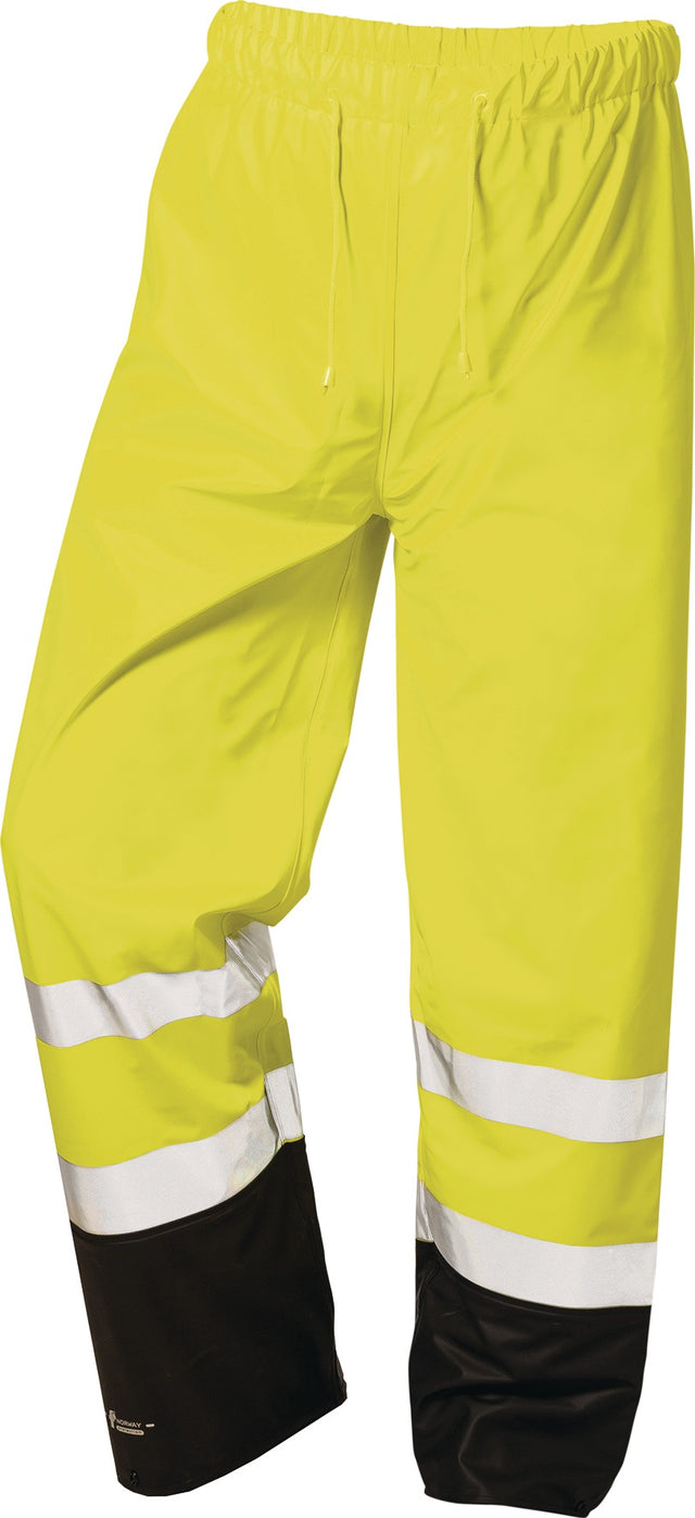 NORWAY Warnschutzregenhose Dirk gelb/schwarz – EN ISO 20471 Kl. 1, wasserdicht, Größe M
