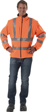 ASATEX Warnschutz-Softshelljacke PREVENT Gr. M gelb – EN ISO 20471 Kl. 3, atmungsaktiv & wasserdicht