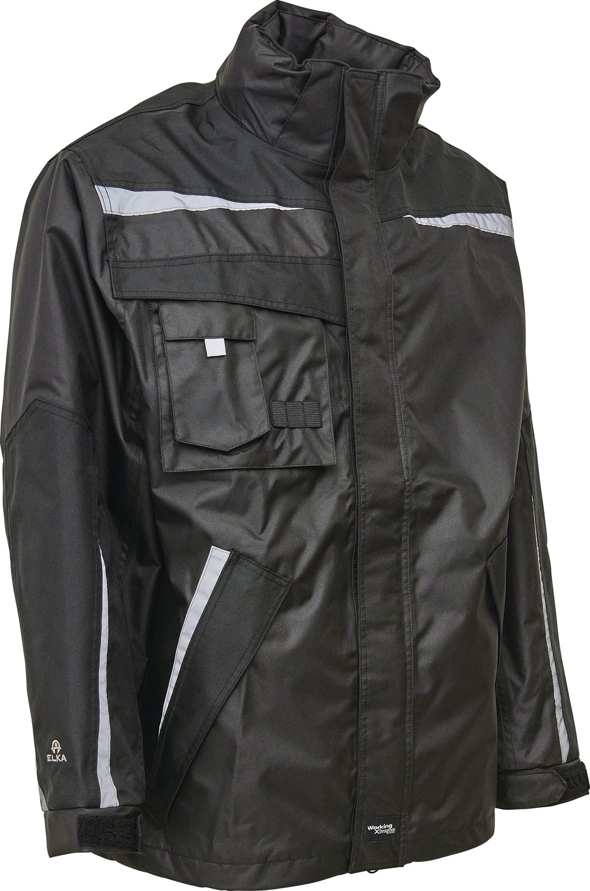 ELKA RAINWEAR Regenjacke WORKING XTREME Gr. M schwarz – EN 343 Kl. 3/3, wasserdicht & atmungsaktiv
