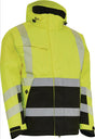 ELKA RAINWEAR Warnschutz-Winterjacke VISIBLE XTREME warngelb/schwarz, EN ISO 20471 Kl. 3