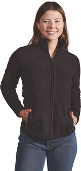 PROMODORO Women’s Double Fleece Jacket – Damen-Fleecejacke, windabweisend, atmungsaktiv, schwarz