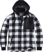 Terrax Workwear Thermohemd Herren Gr. M schwarz/weiß mit Kapuze und Stehkragen