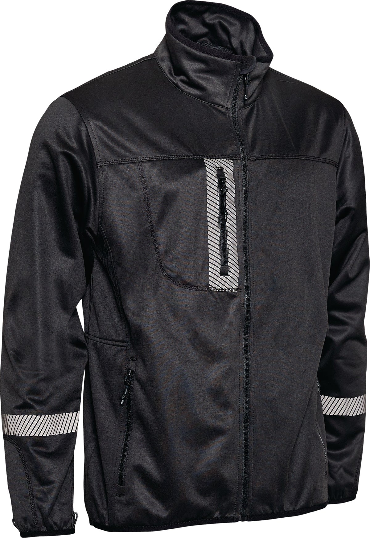 ELKA RAINWEAR Zipp-in Jacke WORKING XTREME Gr. M schwarz – Einzippbare Kälteschutzjacke mit Reflexstreifen