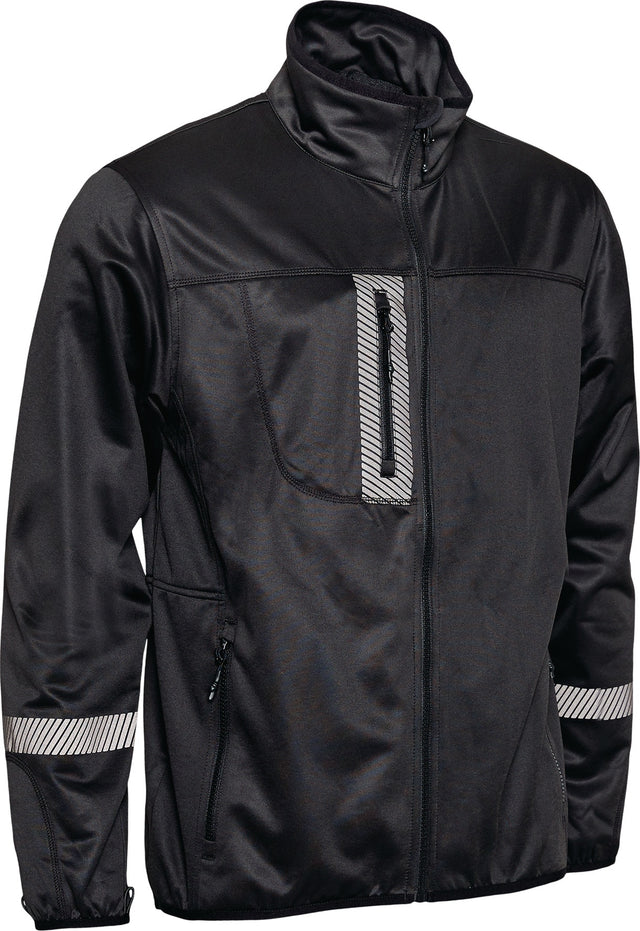 ELKA RAINWEAR Zipp-in Jacke WORKING XTREME Gr. M schwarz – Einzippbare Kälteschutzjacke mit Reflexstreifen