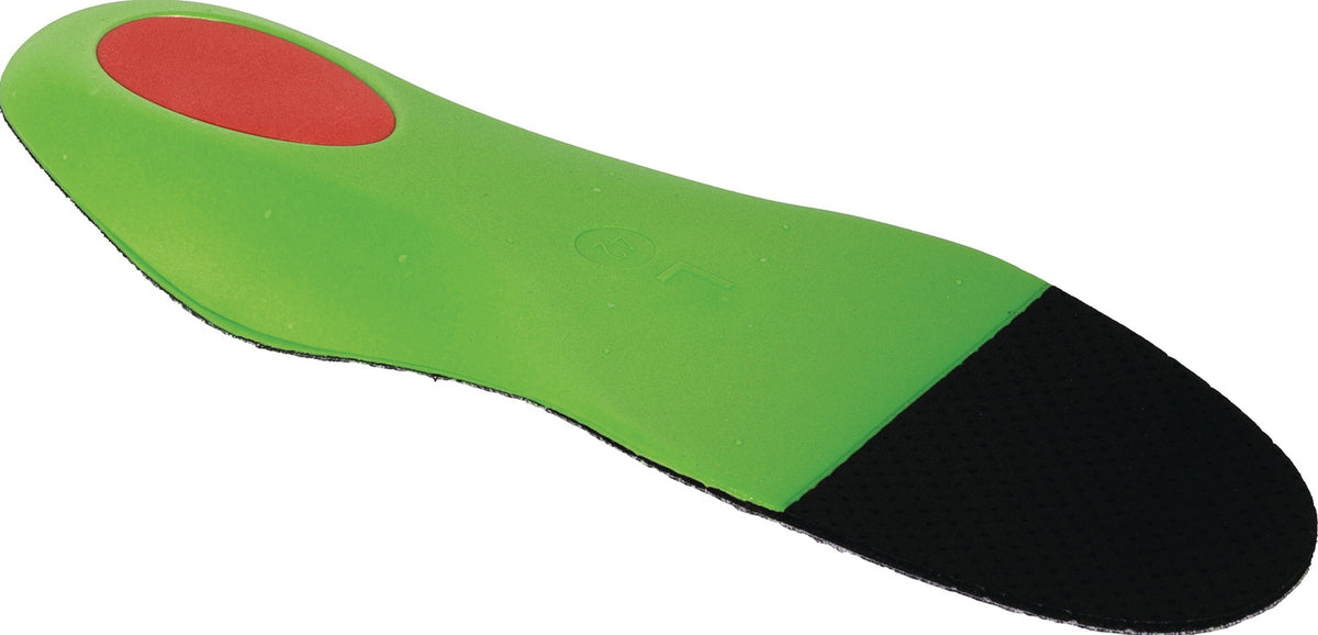 SECOSOL COMPLETE+ LOW Einlegesohle Gr.35 – Ergonomische Stabilität für Sicherheitsschuhe, schwarz/grün