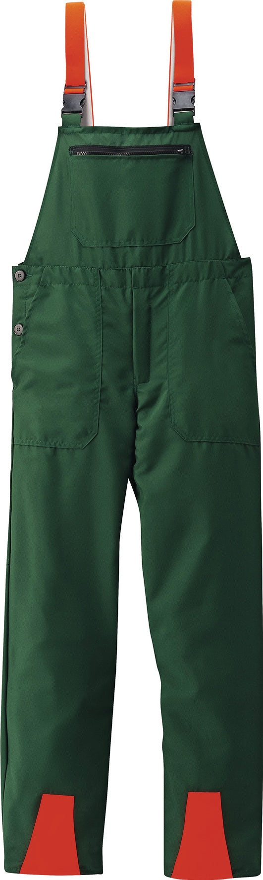 SCHEIBLER Schnittschutzlatzhose Basic Gr.46 grün/leuchtorange – EN ISO 11393-2 Klasse 1