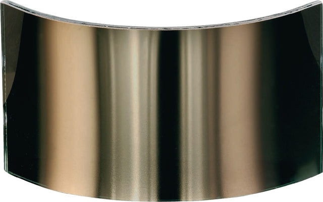 JUTEC Weitwinkelscheibe goldbedampft für 4000 382 040 – 100 x 220 mm Verbundglas
