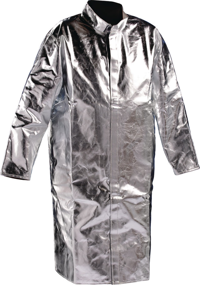 JUTEC Hitzeschutzmantel Gr.50 silber – EN ISO 11612, für über 1000 °C Strahlungshitze