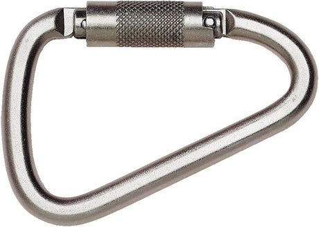 MAS Bergsteigerhaken BS 25 TW – Stahl verzinkt, EN 362 Kl. B, 35 kN, Twistlock