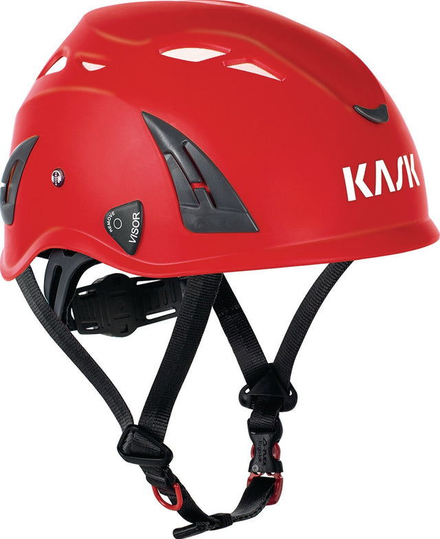 KASK Super Plasma AQ Industriehelm rot PP EN 397 mit Nackenschutz