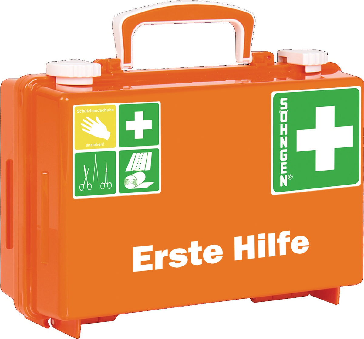 SÖHNGEN Erste Hilfe Koffer klein QUICK-CD DIN 13157-2021 orange – mobil & stationär