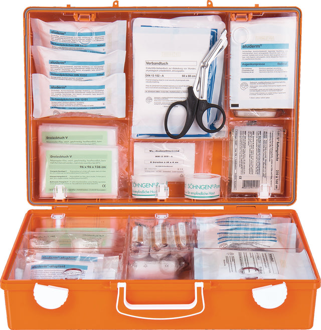 SÖHNGEN Erste Hilfe Koffer groß MT-CD DIN 13169-2021 orange ABS-Kunststoff