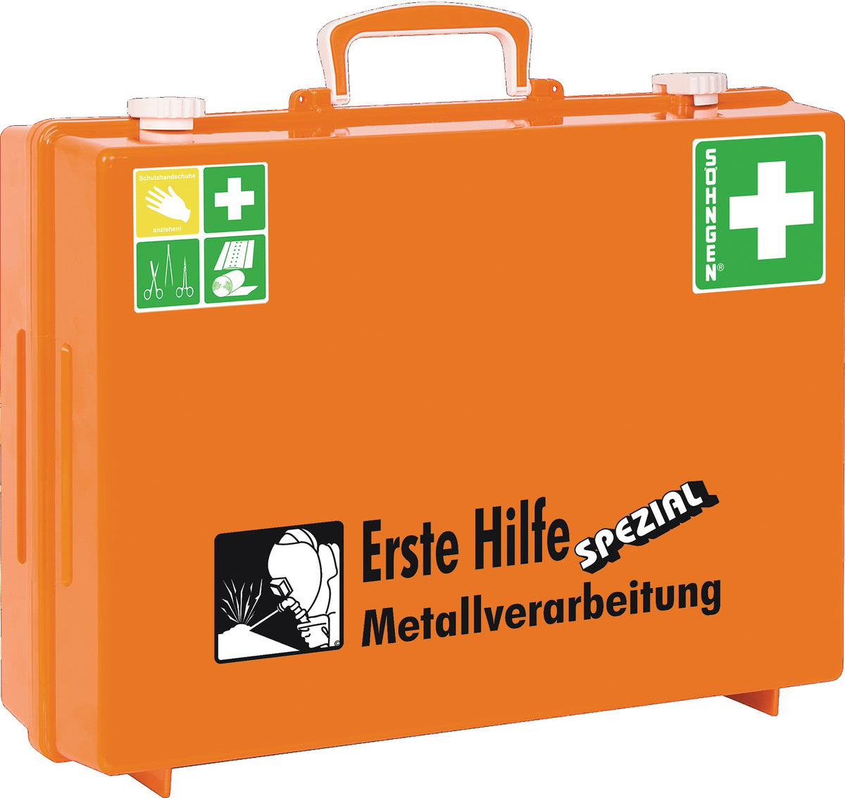 SÖHNGEN Erste Hilfe Koffer Beruf SPEZIAL Metallverarbeitung DIN 13157-2021 orange