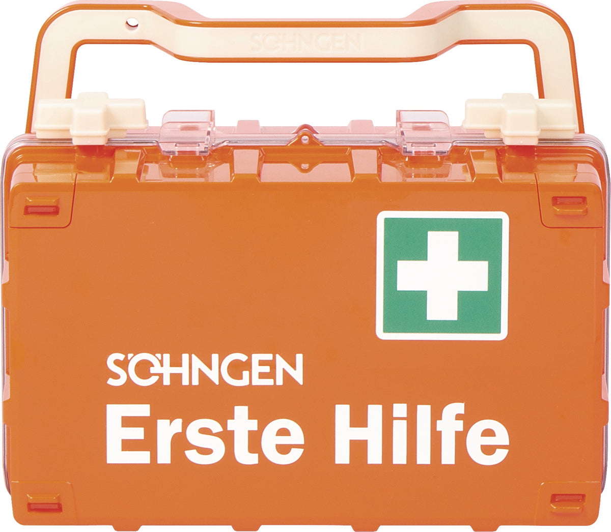 Erste Hilfe Koffer DYNAMIC-GLOW L von SÖHNGEN – DIN 13169, orange, ABS-Kunststoff