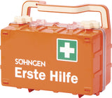 Erste Hilfe Koffer DYNAMIC-GLOW L von SÖHNGEN – DIN 13169, orange, ABS-Kunststoff