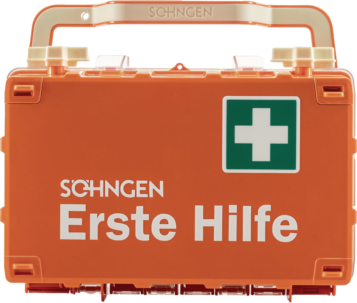 Erste Hilfe Koffer DYNAMIC-GLOW L von SÖHNGEN – DIN 13169, orange, ABS-Kunststoff
