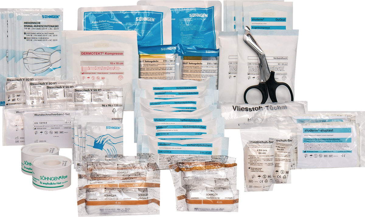 SÖHNGEN Verbandstoff-Füllung DIN 13157-2021 Standard – 20 Jahre sterile Verbandstoffe