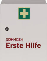 SÖHNGEN Verbandschrank HEIDELBERG City Style – DIN 13157, orange, Stahlblech, abschließbar