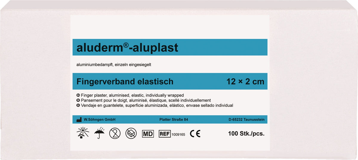 Fingerverband aluderm®-aluplast elastisch SÖHNGEN – 100 Stück, atmungsaktiv & hautfreundlich