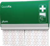 PLUM Pflasterspender QuickFix Elastic long – grüner Spender mit 60 elastischen Fingerverbänden