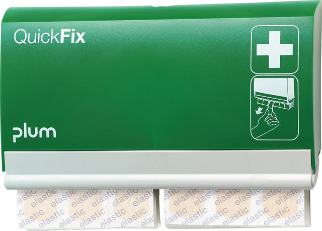 PLUM QuickFix® Pflasterspender-Set in Grün – Schnelle Erste Hilfe mit 6 Refills