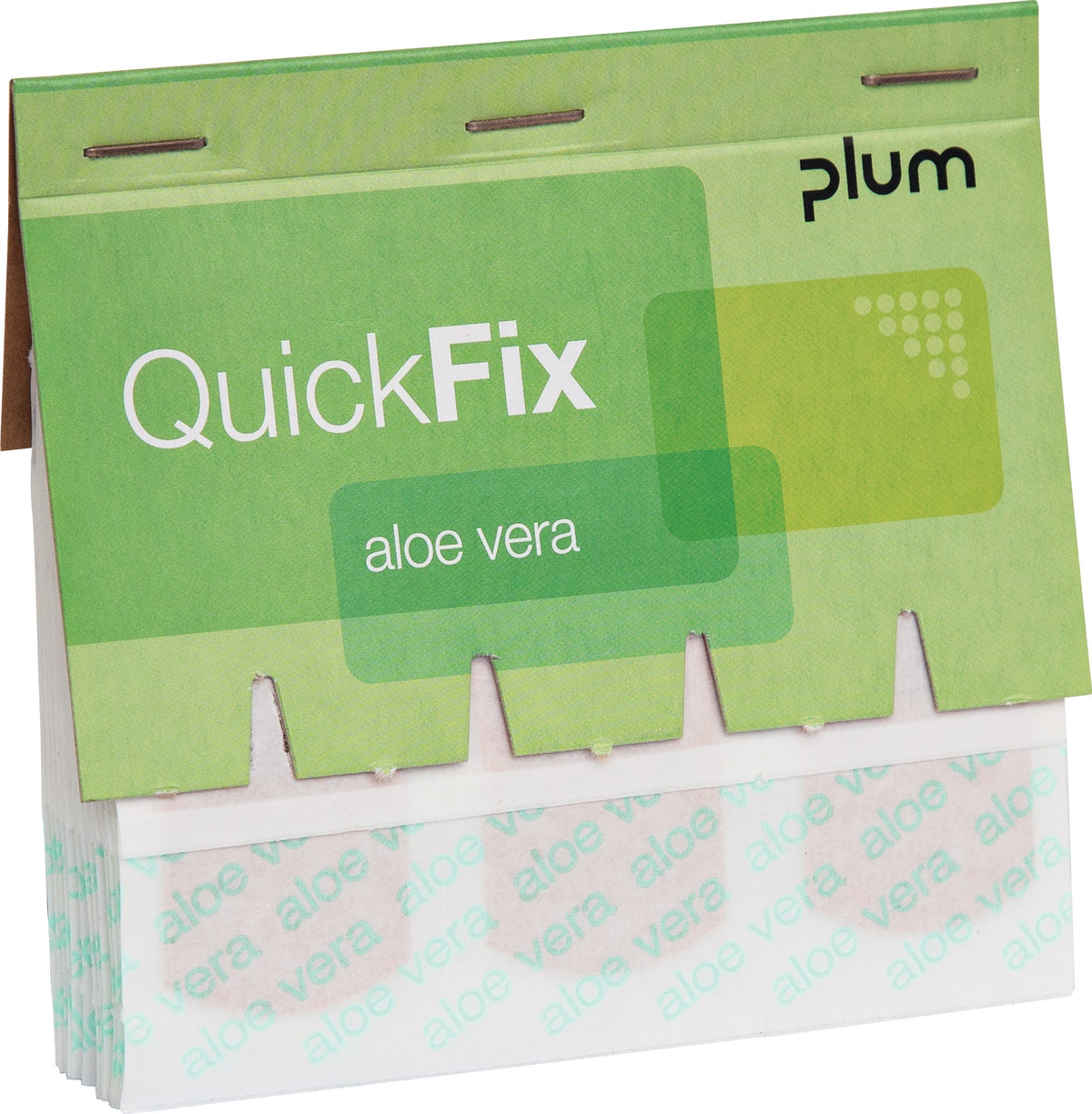 PLUM Pflasterstrips QuickFix Aloe Vera 45 Stück – Refill für Pflasterspender