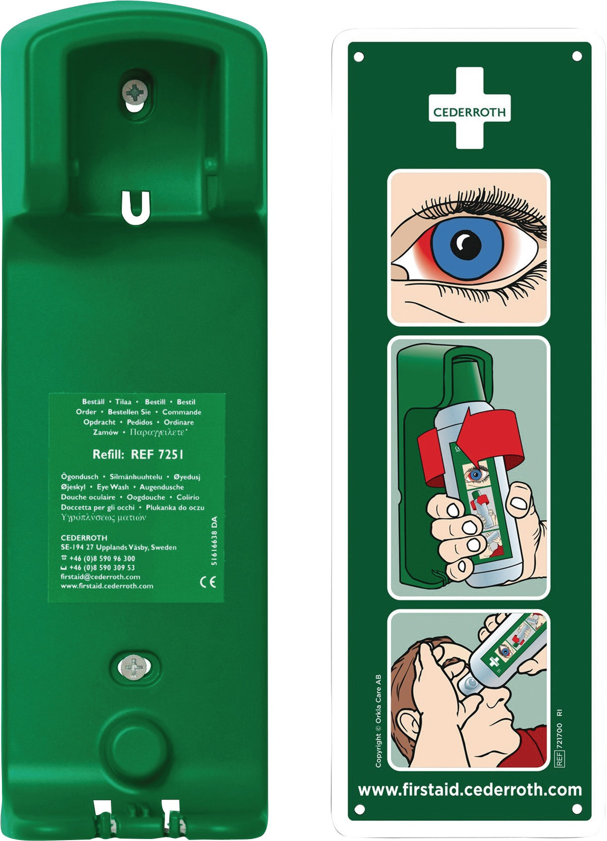 CEDERROTH Wandhalterung für Augendusche 4000 386 481 – Diebstahlschutz & fester Platz