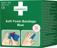 CEDERROTH Soft Foam Bandage selbsthaftend elastisch blau 6 cm x 2 m Rolle
