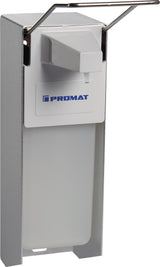 PROMAT Desinfektions- und Seifenspender 1 l mit Hebel, ABS, weiß, Wand- oder Säulenmontage