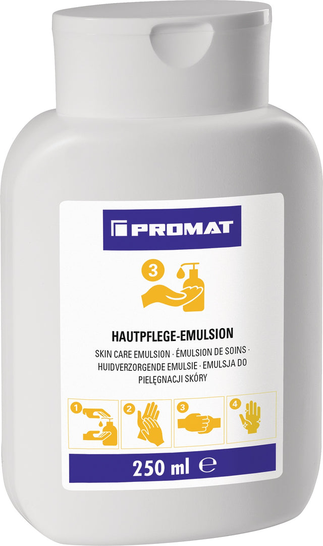 PROMAT Hautpflege-Emulsion 250 ml – silikonfrei, leicht parfümiert, für Hände, Gesicht & Körper