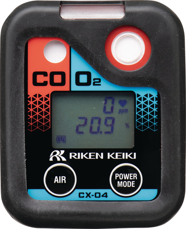 RIKEN KEIKI CX-04 2-Gas Messgerät CO + O2 – 0-2000 ppm, ATEX, robust & kompakt