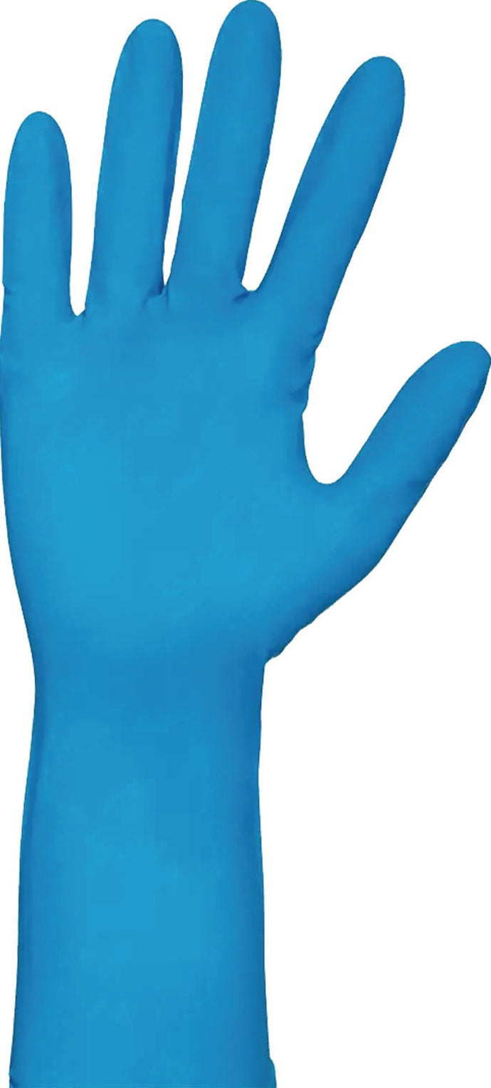 AMPRI Einweghandschuhe HighRisk Pro Nitril Gr. M blau – PSA Kat. III, EN 374 Typ A, puderfrei