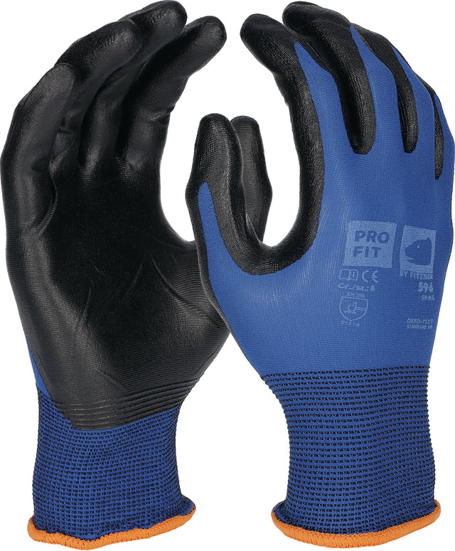 PRO FIT Handschuhe SPIKE Gr.8 blau/schwarz EN 388/EN 407 PSA II – 12 Paar