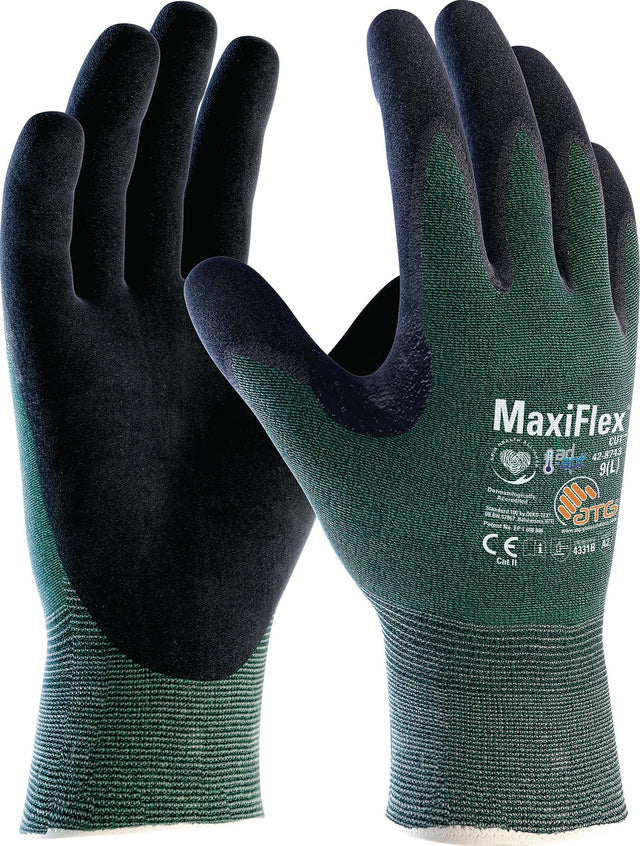 ATG MaxiFlex® Cut™ AD-APT® 42-8743 Schnittschutzhandschuhe Gr.8 grün/schwarz EN 388 PSA II
