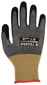 TEGERA® INFINITY 8805 Schnittschutzhandschuhe Gr.8 grau/gelb EN 388, EN 407 PSA II