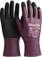 BIG MaxiDry Elite 64-226 Handschuh Gr.8 violett/schwarz – NBR vollbeschichtet, EN ISO 374-5/EN 388, PSA III