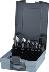 RUKO Kegelsenkersatz DIN 335 C HSS 6-teilig 90° 6,3-20,5 mm im Kunststoffkoffer